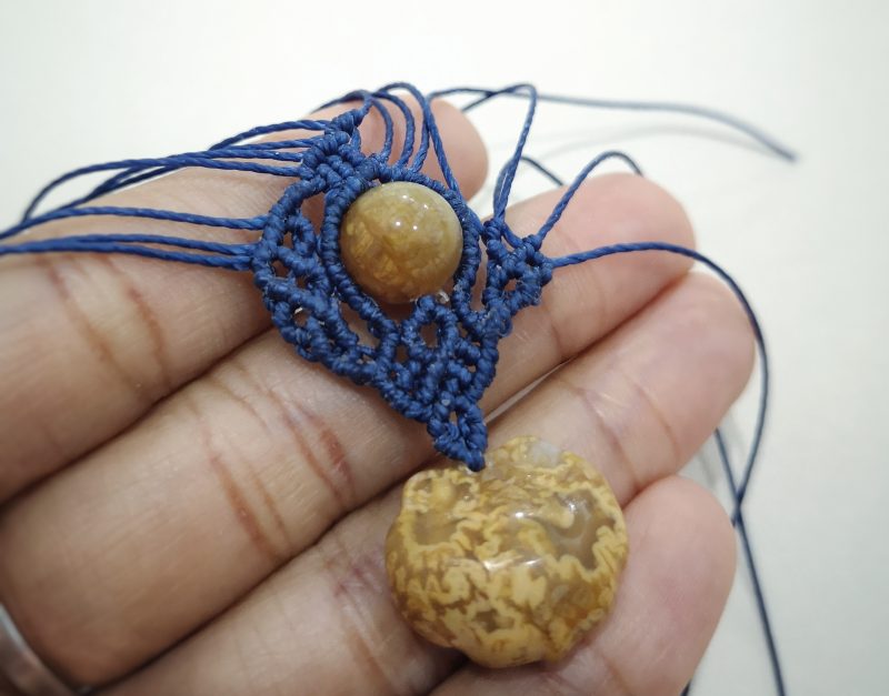 Fossilized Coral Pendant - NUT - Image 5