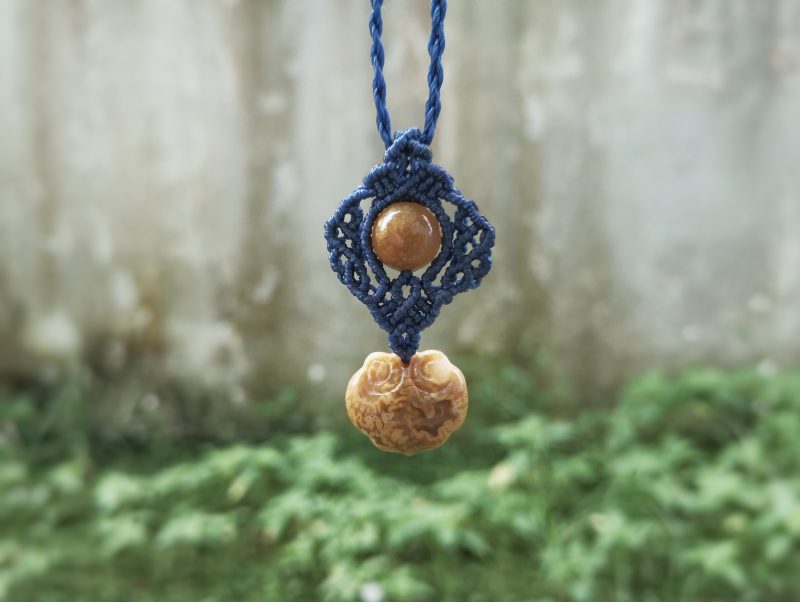 Fossilized Coral Pendant - NUT