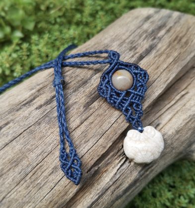 Fossilized Coral Pendant - RUYI CLOUD