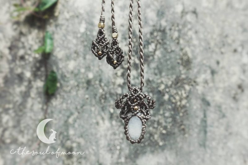 Rainbow Moonstone Pendant - SHADE - Image 4