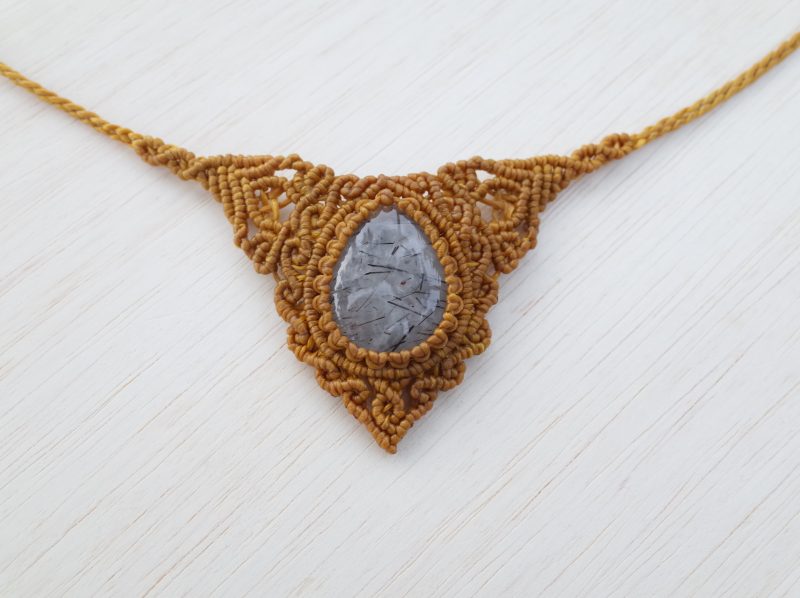 Necklace - Tourmalinated Quartz [SO2003] - Image 2